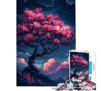 1000 Piece Adult Puzzles Solitude Tree in Clouds Help The Brain Exercise Home Decoration Educational Toy for And from 14 Years And over (50x75cm)