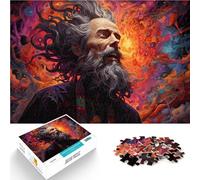 1000 Piece Adult Puzzles Strange magic old man Interesting Stress Reduction Jigsaw Puzzles 26x38cm deal as gifts for the whole family
