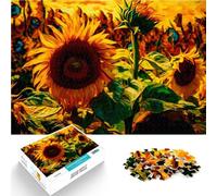 1000 Piece Adult Puzzles Sunflower Vangogh style Interessante Stressreduzierung Tolle Geschenke und Spielzeuge52x38cm