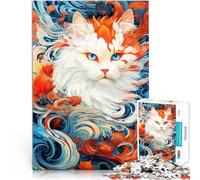 1000 Piece Adult Puzzles Sweet cat Herausforderndes Spielspielzeug Jedes Stück ist einzigartig Anspruchsvolles Familienspiel52x38cm