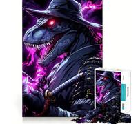 1000 Piece Adult Puzzles T-rex Raptor Ninja Animal Fine Edge Craft Cognitive Game Toy Relax Game Play Christmas Wall Art(38x26cm)