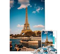 1000 Piece Adult Puzzles The Eiffel Tower Brain Intelligence Challenge Addictive Toys Family Games Home Decoration Great Gifts (size 38x52cm)