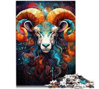 1000 Piece Adult Puzzles the goat god for Jigsaw Puzzle 26x38cm with Fully Interlocking Randomly Shaped Pieces for teenager Age 14 Up