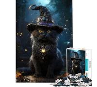 1000 Piece Adult Puzzles The Purrfect Spellcaster 1000 Piece Jigsaws Educational Toy Difficult Challenge Unique Birthday And Xmas Gifts (38x26cm)