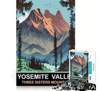 1000 Piece Adult Puzzles Three Sisters Mountain Tight Fit Piece Logic Game Play Cozy Fun Time Birthday Fun Gift (38x52cm)