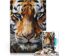 1000 Piece Adult Puzzles Tiger's gaze Help the brain exercise addictive toys to cultivate patience unique challenge game 50x70cm