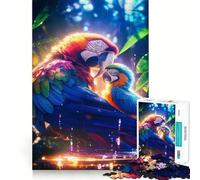 1000 Piece Adult Puzzles Tropical Macaws in Rain Tight Fit Piece Logic Game Play Cozy Fun Time Birthday Fun Gift (50x75cm)