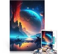 1000 Piece Adult Puzzles Volcano Planet Oasis Herausforderndes Spielspielzeug Einzigartige Wohndekoration und Geschenke75x50cm