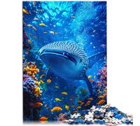1000 Piece Adult Puzzles Whale Brain Teaser Game 26x38cm for is ideal as a gift for the whole family Suitable for and teenager 14 and up