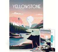 1000 Piece Adult Puzzles Yellowstone Park Fine Edge Craft Cognitive Game Toy Relax Game Play Christmas Wall Art (38x52cm)