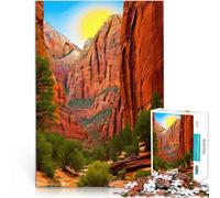1000 Piece Adult Puzzles Zion National Park Spielzeug Lernspiele Stressabbau Einzigartige Geburtstags- und Geschenkideen75x50cm