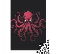 1000 Piece Adult Wooden Puzzles Octopus Jigsaw Puzzles for Adults, Puzzles 1000 Piece Game Toys for Adults Family Puzzles 1000pcs (75x50cm)