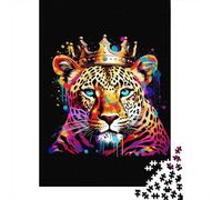 1000 Piece African Leopard Adult Puzzles Paper Puzzle for Adults Educational Game Challenge Toy 1000pcs (38x26cm)