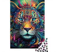 1000 Piece African Leopard Jigsaw Puzzles for Adults Wooden Puzzle for Adults And Teenager Educational Puzzle 1000pcs (75x50cm)