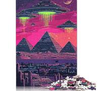 1000 Piece Alien Egypt Puzzles for Adults Wooden Puzzles Educational Games For Kids 1000pcs (75x50cm)