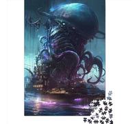 1000 Piece Alien Monster Creative Square Jigsaw Puzzles for Adults & Wooden Puzzles Educational Toys 1000pcs (75x50cm)