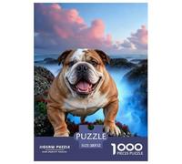 1000 Piece American Bulldog Jigsaw Puzzle for Adults - A Mindful Challenge, Family Game, Coral Reef Puzzles, Home Decoration Birthday Gifts 52x38cm/1000pcs