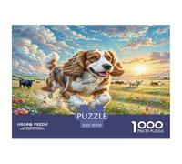 1000 Piece American Cocker Spaniel Jigsaw Puzzles for Adults Educational Games Jigsaw Puzzle Home Decoration for The Whole for Women, Gifts for Men 70x50cm/1000pcs