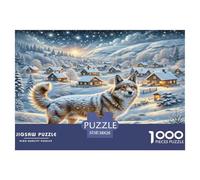 1000 Piece American Staffordshire Terrier Jigsaw Puzzles for Adults Educational Games Jigsaw Puzzle Home Decors for The Whole for Women, Gifts for Men 38x26cm/1000pcs
