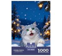 1000 Piece American Wirehair Cat Jigsaw Puzzles for Adults - Family Fun, Educational Toys, Snowball Jigsaws, Home Decoration Birthday Gifts 38x26cm/1000pcs