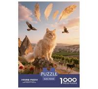 1000 Piece Anatolian Jigsaw Puzzles for Adults Kids Challenge Toy Family-Friendly Brain Teaser Home Decoration Cat Rock Pillars Jigsaws Gifts 70x50cm/1000pcs