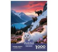 1000 Piece Anatolian Jigsaw Puzzles for Adults Kids Challenging Game Educational Toy Decoration Cat Brown Bear Sheep Puzzle Birthday Gifts 70x50cm/1000pcs