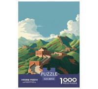 1000 Piece Ancient Chinese Architecture Game Puzzle for Adults Gifts Fun Challenging Home Decors Chinese Style Jigsaw Puzzle for Adults And Kids Age 12 And Up 52x38cm/1000pcs