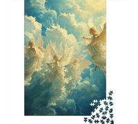 1000 Piece Angels Square Jigsaw Puzzles for Adults, Wooden Puzzles Learning Educational Toy 1000pcs (75x50cm)