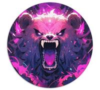 1000 Piece Angry Bear Jigsaw Puzzles for Adults Gifts Fun Challenging Home Decoration Animal Brainteasing Jigsaw Puzzle for Adults And Kids 1000pcs (67.5x67.5cm)