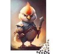1000 Piece Angry Chick Warrior Jigsaw Puzzles for Adult Puzzle Jigsaws for Adults Age 14+ 1000pcs (75x50cm)