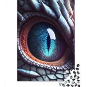 1000 Piece Angry Dragon Eye Jigsaw Puzzle for Adult Teenagers Wood Jigsaw Puzzles Educational Game Challenge Toy Birthday Gifts 1000pcs (75x50cm)