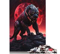 1000 Piece Angry Panther Creative Square Jigsaw Puzzles for Adults And Wooden Puzzles Toy Intellectual Game 1000pcs (75x50cm)