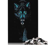 1000 Piece Angry Wolf Illustration Jigsaw Puzzles for Adult Teenagers Puzzles for Adults Puzzles Puzzles for Adults Teens 1000pcs (75x50cm)