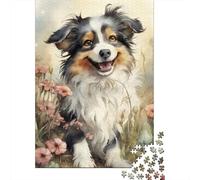 1000 Piece Animal Art Dog Jigsaw Puzzle for Adult Teenagers Paper Puzzle Christmas Eve Gifts 1000pcs (38x26cm)