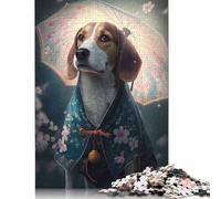 1000 Piece Animal Art Dog Jigsaw Puzzlesfor Adults Wooden Puzzle Jigsaws for Adults For Family Fun & Game Night 1000pcs (75x50cm)