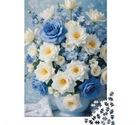 1000 Piece Animal Art Flower Jigsaw Puzzles for Adult Teenagers Home Educational Games DIY Toys 1000pcs (38x26cm)
