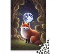 1000 Piece Animal Art Fox Jigsaw Puzzle for Adult Teenagers Jigsaw Puzzle For Family Fun & Game Night 1000pcs (38x26cm)