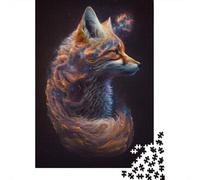 1000 Piece Animal Art Fox Jigsaw Puzzle for Adult Teenagers Paper Puzzle Christmas Eve Gifts 1000pcs (38x26cm)
