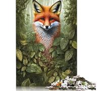 1000 Piece Animal Art Fox Jigsaw Puzzles for Adults Jigsaw Puzzles Educational Game Challenge Toy 1000pcs (75x50cm)