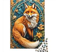 1000 Piece Animal Art Fox Jigsaw Puzzles for Adults Puzzles Learning Educational Toys 1000pcs (38x26cm)