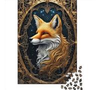 1000 Piece Animal Art Fox Jigsaw Puzzles for Adults Puzzles Learning Educational Toys 1000pcs (38x26cm)