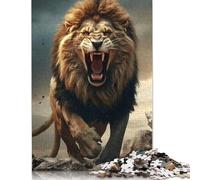 1000 Piece Animal Art Lion Jigsaw Puzzle for Adult Teenagers Wood Jigsaw Puzzles Educational Game Challenge Toy Birthday Gifts 1000pcs (75x50cm)