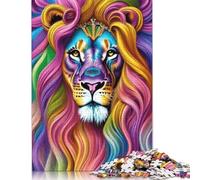 1000 Piece Animal Art Lion Jigsaw Puzzles for Adult Teenagers Home Educational Games DIY Toys 1000pcs (38x26cm)