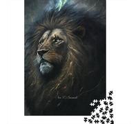 1000 Piece Animal Art Lion Jigsaw Puzzles for Adult Teenagers Home Educational Games DIY Toys 1000pcs (38x26cm)