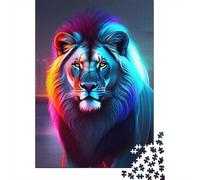 1000 Piece Animal Art Lion Jigsaw Puzzles for Adult Teenagers Paper Puzzles For Family Fun & Game Night 1000pcs (38x26cm)