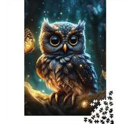 1000 Piece Animal Art Owl Adult Puzzles Paper Puzzle for Adults Educational Game Challenge Toy 1000pcs (38x26cm)