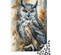 1000 Piece Animal Art Owl Adult Puzzles Paper Puzzle for Adults Educational Game Challenge Toy 1000pcs (38x26cm)