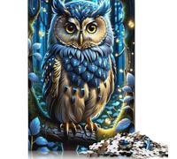 1000 Piece Animal Art Owl Jigsaw Puzzles for Adult Teenagers Paper Puzzles For Family Fun & Game Night 1000pcs (38x26cm)