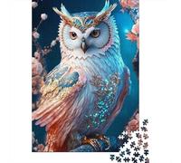 1000 Piece Animal Art Owl Jigsaw Puzzles for Adults Jigsaw Puzzles Educational Game Challenge Toy 1000pcs (38x26cm)