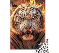 1000 Piece Animal Art Tiger Jigsaw Puzzle for Adult Teenagers Christmas Eve Gifts 1000pcs (38x26cm)